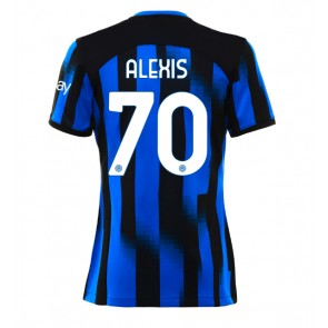 Inter Milan Alexis Sanchez #70 Koszulka Podstawowych Kobiety 2023-24 Krótki Rękaw